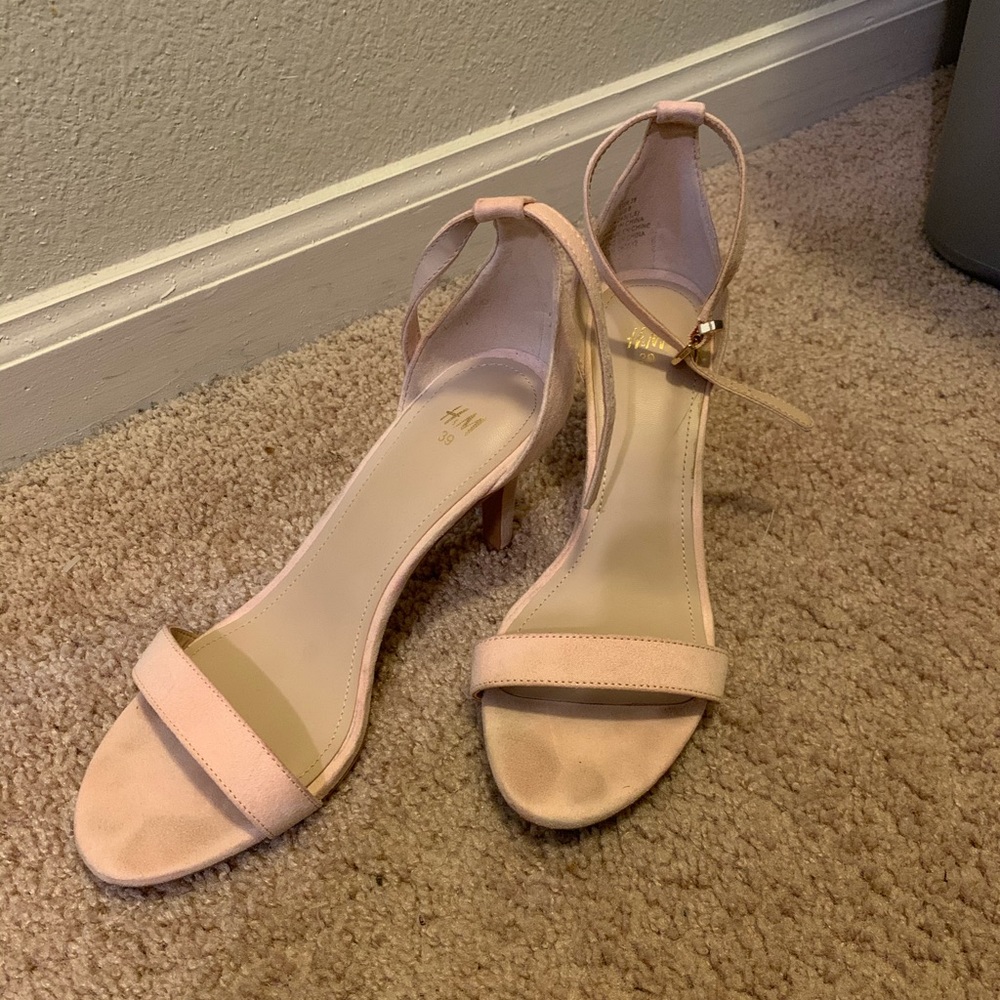 Blush pink heels